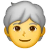 Person: White Hair Emoji 🧑‍🦳 image - Samsung style