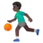 Man Bouncing Ball: Dark Skin Tone