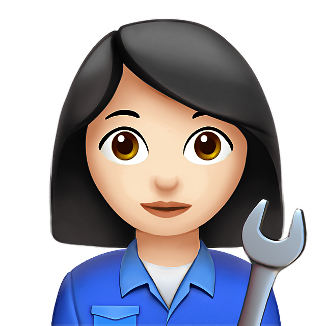 Woman Mechanic: Light Skin Tone