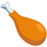 家禽の足 Emoji 🍗 image - Facebook Messenger (2016) style