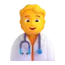 Health Worker Emoji 🧑‍⚕️ image - Microsoft 3D Fluent style