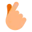 Hand With Index Finger And Thumb Crossed: Medium-Light Skin Tone