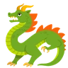 Emoji Sárkány 🐉 image - Skype style