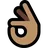 Ok Hand: Medium Skin Tone
