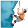 Person Climbing: Light Skin Tone Emoji 🧗🏻 image - Samsung style