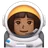 Woman Astronaut: Medium-Dark Skin Tone