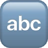Input Latin Letters Emoji 🔤 image - Apple style