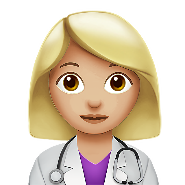Woman Health Worker: Medium-Light Skin Tone