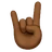 Sign Of The Horns: Medium-Dark Skin Tone
