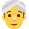 Man Wearing Turban Emoji 👳‍♂️ image - Skype style