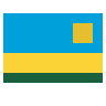 Flag: Rwanda Emoji 🇷🇼 image - SerenityOS style