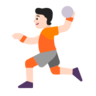 Person Playing Handball: Light Skin Tone Emoji 🤾🏻 image - Microsoft Classic 2D style