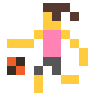 Woman Bouncing Ball Emoji ⛹️‍♀️ image - SerenityOS style