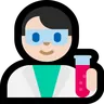 Man Scientist: Light Skin Tone Emoji 👨🏻‍🔬 image - Microsoft Windows 10 Segoe UI Emoji style