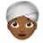 Woman Wearing Turban: Medium-Dark Skin Tone