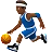 Man Bouncing Ball: Medium-Dark Skin Tone