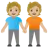 People Holding Hands: Light Skin Tone, Medium-Light Skin Tone