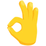 Signe ok de la main Emoji 👌 image - Facebook Messenger (2016) style