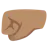 Left-Facing Fist: Medium Skin Tone