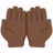 Palms Up Together: Dark Skin Tone