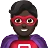 Man Superhero: Dark Skin Tone