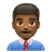 Man Office Worker: Medium-Dark Skin Tone