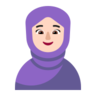 Woman With Headscarf: Light Skin Tone Emoji 🧕🏻 image - Microsoft Classic 2D style