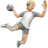 Person Playing Handball: Medium-Light Skin Tone