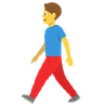 Man Walking Emoji 🚶‍♂️ image - Skype style