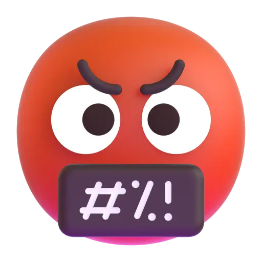 Face With Symbols On Mouth