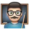 Man Teacher: Light Skin Tone Emoji 👨🏻‍🏫 image - WhatsApp style