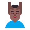 Man Getting Massage: Medium-Dark Skin Tone Emoji 💆🏾‍♂️ image - Microsoft Classic 2D style