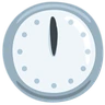 Emoji Ceas cu fața a douăsprezece ore 🕛 image - Facebook Messenger (2016) style