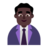 Man Office Worker: Dark Skin Tone