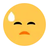 Downcast Face With Sweat Emoji 😓 image - Tossface style
