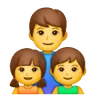Family: Man, Girl, Boy Emoji 👨‍👧‍👦 image - Samsung style