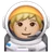 Man Astronaut: Medium-Light Skin Tone