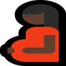 Pregnant Woman: Dark Skin Tone Emoji 🤰🏿 image - Microsoft Windows 10 Segoe UI Emoji style