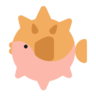 河豚 Emoji 🐡 image - Microsoft Classic 2D style