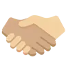 Handshake: Medium Skin Tone, Medium-Light Skin Tone Emoji 🫱🏽‍🫲🏼 image - Twitter / X (Twemoji) style