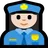 Woman Police Officer: Light Skin Tone