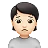 Person Frowning: Light Skin Tone