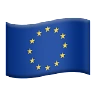 Flag: European Union Emoji 🇪🇺 image - Apple style
