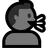 머리 실루엣에서 말하기