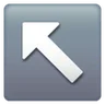 Flecha del noroeste Emoji ↖ image - Samsung style