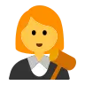 Woman Judge Emoji 👩‍⚖️ image - Tossface style