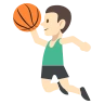 Person Bouncing Ball: Light Skin Tone Emoji ⛹🏻 image - EmojiTwo style