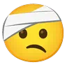 Kafa bandajı ile yüz Emoji 🤕 image - Google Noto Color Animated style