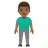 Man Standing: Medium-Dark Skin Tone