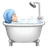 Person Taking Bath: Light Skin Tone